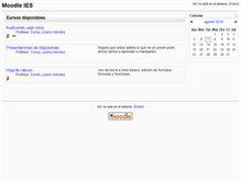 Tablet Screenshot of moodle.somms.net